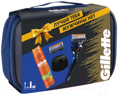 

Набор косметики для бритья Gillette, Fusion ProGlide Бритва+Сменная кассета+Гель для бритья+чехол
