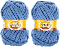 Набор пряжи для вязания Adelia Dolly 100г 40м (синий, 2 мотка) - 