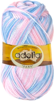 Набор пряжи для вязания Adelia Jane 50г 227м (белый/голубой/бледно-розовый, 3 мотка) - 