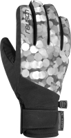 Перчатки лыжные Reusch Britney R-Tex XT / 6131234-7026 (р-р 6, Black/Multi Grey) - 