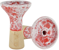 

Чаша для кальяна Moon Hookah, Phunnel Marble Red White / AHR01904