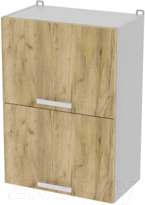 Шкаф навесной для кухни Интерлиния Компо ВШ50-720-2дг (дуб золотой)