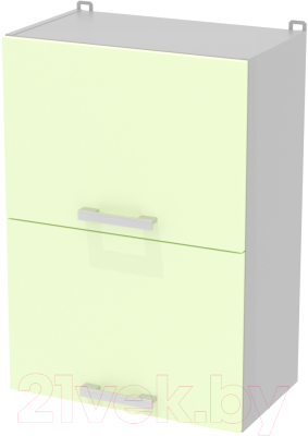 Шкаф навесной для кухни Интерлиния Компо ВШ50-720-2дг (салатовый)