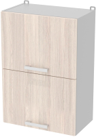 Шкаф навесной для кухни Интерлиния Компо ВШ50-720-2дг (ясень шимо светлый) - 