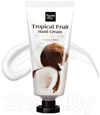 Крем для рук FarmStay Tropical Fruit Hand Cream Moist Full Shea Butter (50мл)