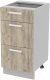 Шкаф-стол кухонный Интерлиния Компо НШ40рш3 1м+2б (дуб серый) - 