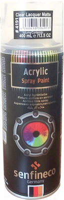 Изображение товара Лак автомобильный Senfineco Clear Lacquer Matte / 4191 (400мл, матовый)