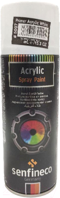 Изображение товара Грунтовка автомобильная Senfineco Primer Acrylic White / 5007 (400мл, белый)