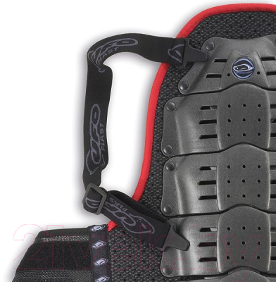Защита спины горнолыжная Nidecker Back Support With Body Belt 2019-20 / SK09098 (черный/красный)