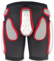 Защитные шорты горнолыжные Nidecker 2019-20 Padded Plastic Shorts / PI09126 (M, черный/красный) - 