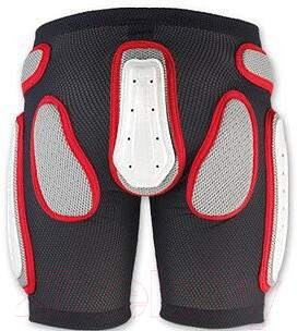 Защитные шорты горнолыжные Nidecker 2019-20 Padded Plastic Shorts / PI09126 (M, черный/красный)
