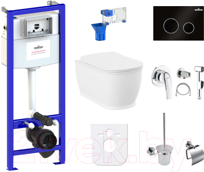 

Унитаз подвесной с инсталляцией Lavinia Boho, Relfix Bell Pro Rimless 98010104