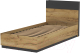 Односпальная кровать Интерлиния Loft LT-К90 90x200 (дуб золотой/антрацит) - 