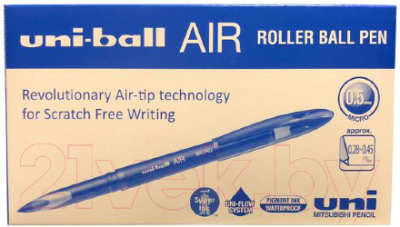 Изображение товара Ручка-роллер UNI Mitsubishi Pencil Air / UBA-188-M BLUE (0.5мм, синий)