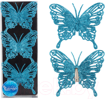 Изображение товара Набор елочных игрушек Волшебная страна Бабочки / 007791 (3шт)