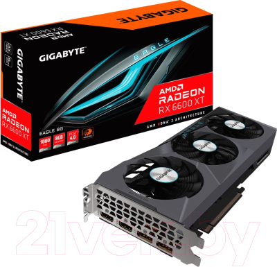 Видеокарта Gigabyte Radeon RX 6600XT Eagle 8GB (GV-R66XTEAGLE-8GD)