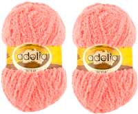 Набор пряжи для вязания Adelia Sofia 50г 90м (розовый, 2 мотка) - 