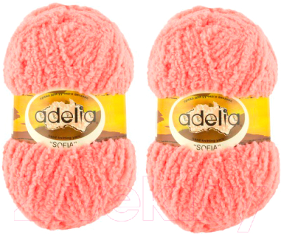 Набор пряжи для вязания Adelia Sofia 50г 90м (розовый, 2 мотка)