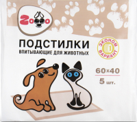 Одноразовая пеленка для животных Modum Zoooo Standard 40x60 (5шт) - 
