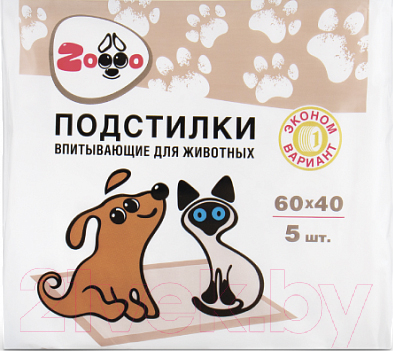 Одноразовая пеленка для животных Modum Zoooo Standard 40x60 (5шт)