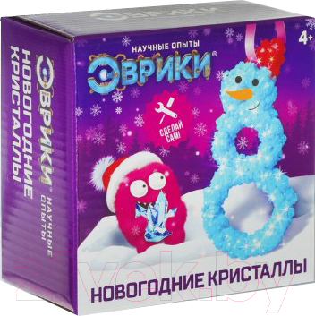 

Набор для выращивания кристаллов Эврики, Снеговик / 4155697