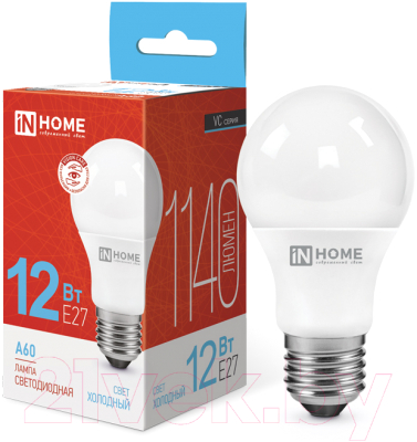 Лампа INhome LED-A60-VC / 4690612020259