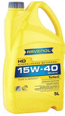 

Моторное масло Ravenol, Turbo-C HD-C 15W40 / 1113103-005