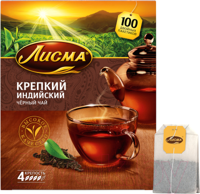 Чай пакетированный Лисма Крепкий / 201943 (100пак)