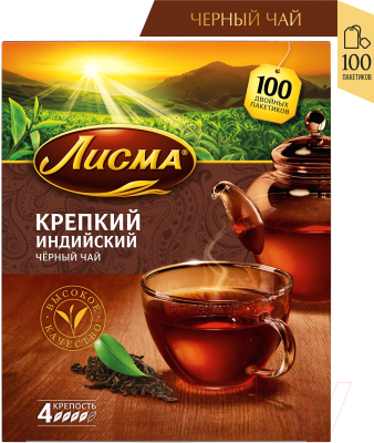 Чай пакетированный Лисма Крепкий / 201943 (100пак)