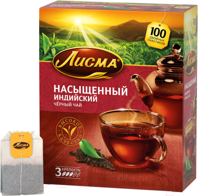 Чай пакетированный Лисма Насыщенный / 202027 (100пак)