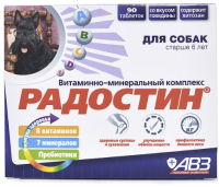 Витамины для животных Агроветзащита Радостин собак старше 6 лет / AB676 - 