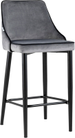 Стул барный Stool Group Коби / AV 434-H15/75-08(PP) (велюр серый) - 