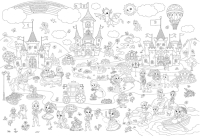 

Раскраска Проф-Пресс, Сказочное королевство / Р-1054