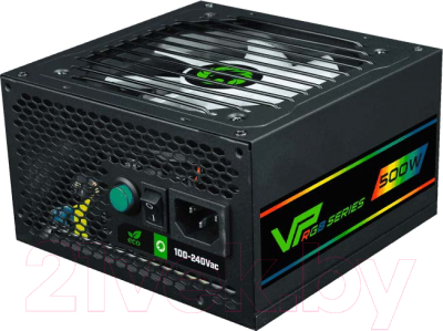 

Блок питания для компьютера GameMax, 500W VP-500-RGB