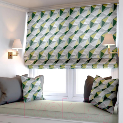 Изображение товара Римская штора Jalux Ромбы 0341/6 65x170 (желтый)