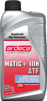 

Трансмиссионное масло Ardeca, Matic+ III H / ARD020115-001