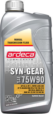 

Трансмиссионное масло Ardeca, Synth-Gear 75W90 / P40071-ARD001