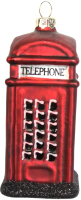Елочная игрушка Gisela Graham Limited London Christmas Телефонная будка / 01434 - 