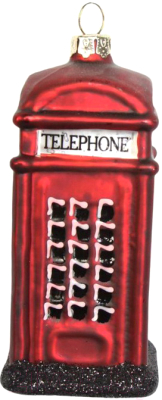 Елочная игрушка Gisela Graham Limited London Christmas Телефонная будка / 01434