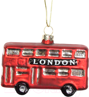 Елочная игрушка Gisela Graham Limited London Christmas Лондонский автобус / 01436