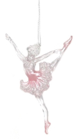 Елочная игрушка Gisela Graham Limited Sleeping Beauty Балерина в розовом / 10459-1 - 