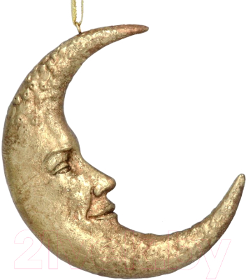 

Елочная игрушка Gisela Graham, Золотистый, Limited Starlight Месяц / 17846