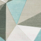 Миниатюра изображения товара Римская штора Jalux Ромбы 0341/7 160x170 (бирюзовый)