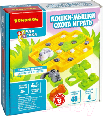 Развивающая игра Bondibon Кошки-мышки. Охота играть / ВВ5076