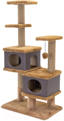Комплекс для кошек Дарэленд Венеция с двумя домиками / 8261кор