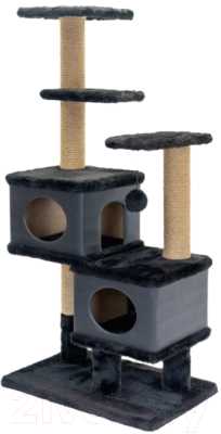 Комплекс для кошек Дарэленд Венеция с двумя домиками / 8261черн