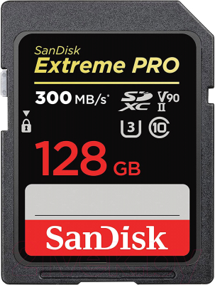 Карта памяти SanDisk Extreme Pro SDXC 128GB (SDSDXDK-128G-GN4IN)