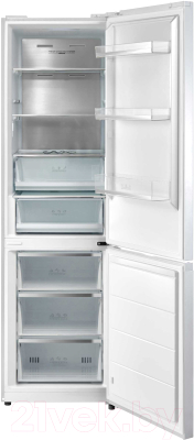 Холодильник с морозильником Korting KNFC 62029 W 