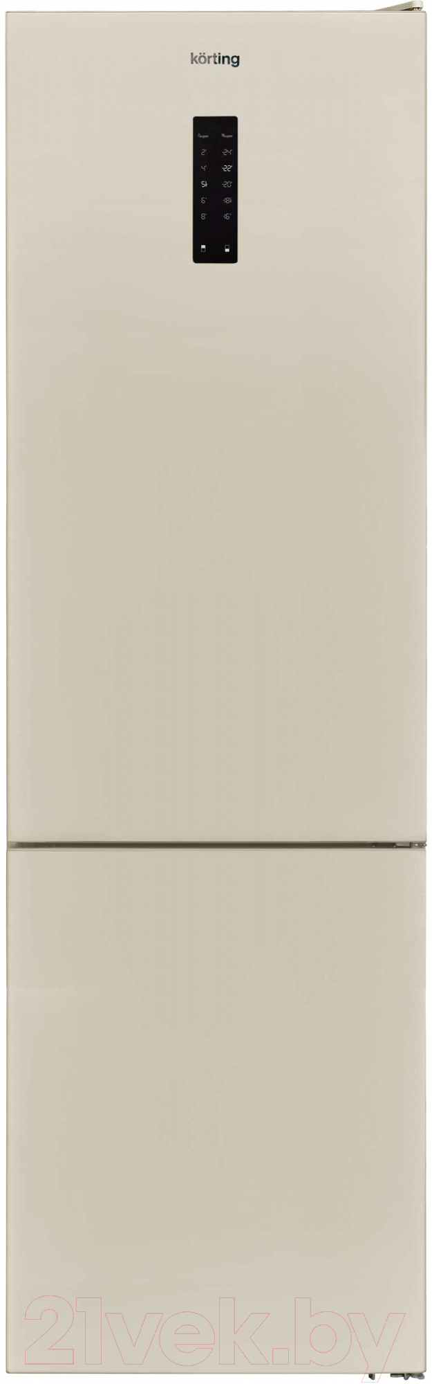 Холодильник с морозильником Korting KNFC 62010 B