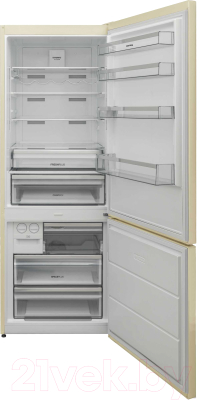 Холодильник с морозильником Korting KNFC 71863 B